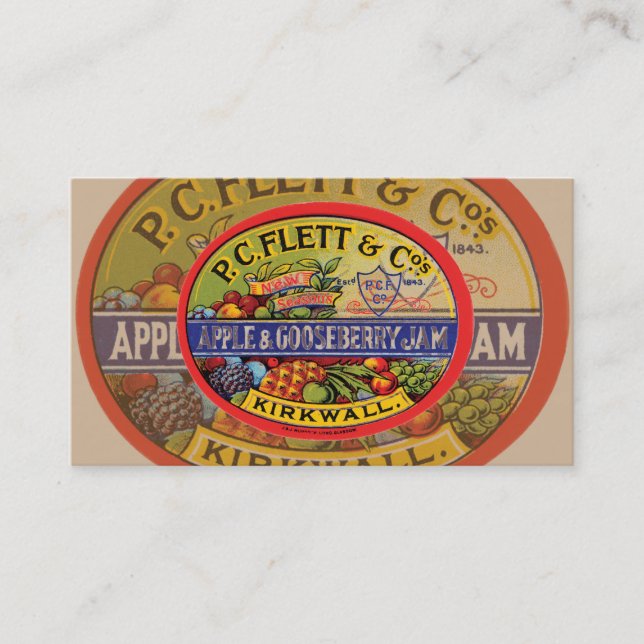 Vintage Jam Business Card (Front)