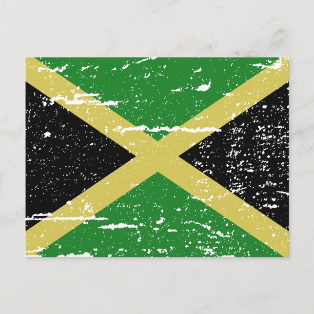 Vintage Jamaica Flag Postcard (Front)