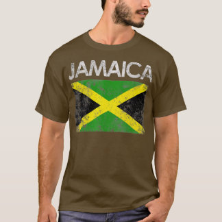 Vintage Jamaica Jamaican Flag Pride Gift  T-Shirt