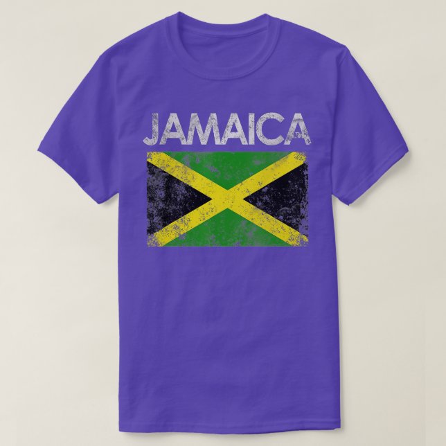 Vintage Jamaica Jamaican Flag Pride Gift  T-Shirt (Design Front)