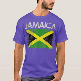 Vintage Jamaica Jamaican Flag Pride Gift T-Shirt