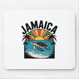 Vintage Jamaica Reggae Vacation Mouse Mat