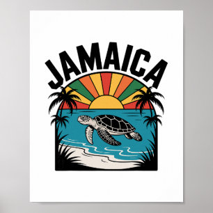Vintage Jamaica Reggae Vacation Poster