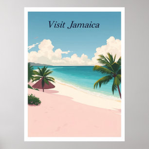 Vintage Jamaica travel Poster