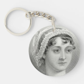 Vintage Jane Austen Illustration Keychain