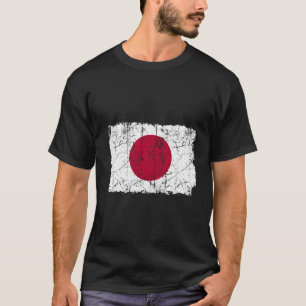 Vintage Japan Flag Distressed National Japanese Pr T-Shirt
