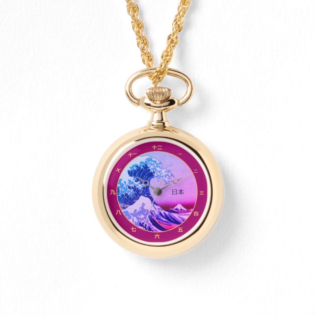 Vintage Japan & Great Wave off Kanagawa /art watch (Front)