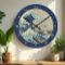 Vintage Japan, Great Wave off Kanagawa kanji clock