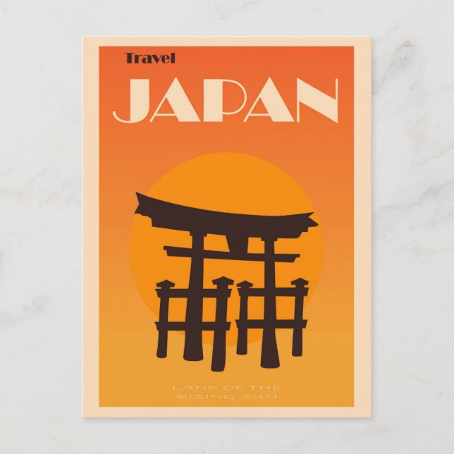 Vintage Japan Japanese Pagoda Travel Postcard (Front)