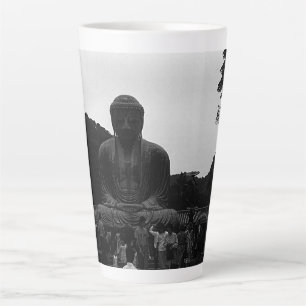 Vintage Japan Kamakura Great Buddha tourists HP La Latte Mug