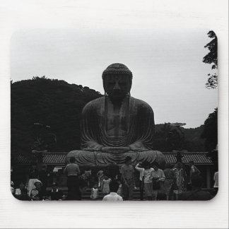 Vintage Japan Kamakura Great Buddha tourists Mouse Mat