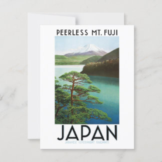 Vintage Japan Postcard Mt. Fuji