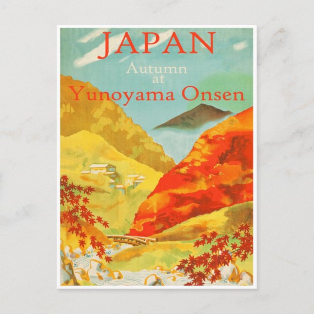 Vintage Japan Travel Postcard (Front)