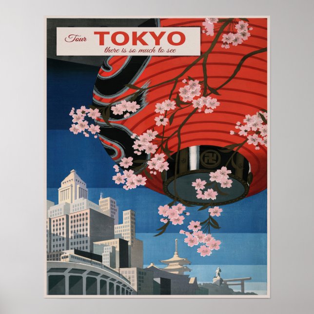 Vintage Japan Travel  Poster (Front)