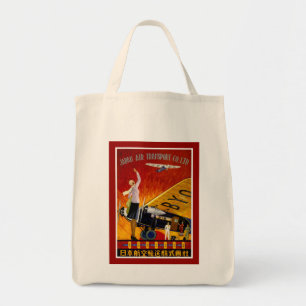 Vintage Japanese Airline Ad Tote Bag