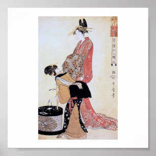 Vintage Japanese Art 1800's Poster