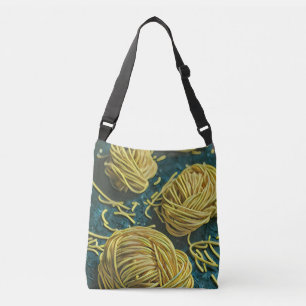 Vintage Japanese Art Crossbody Bag