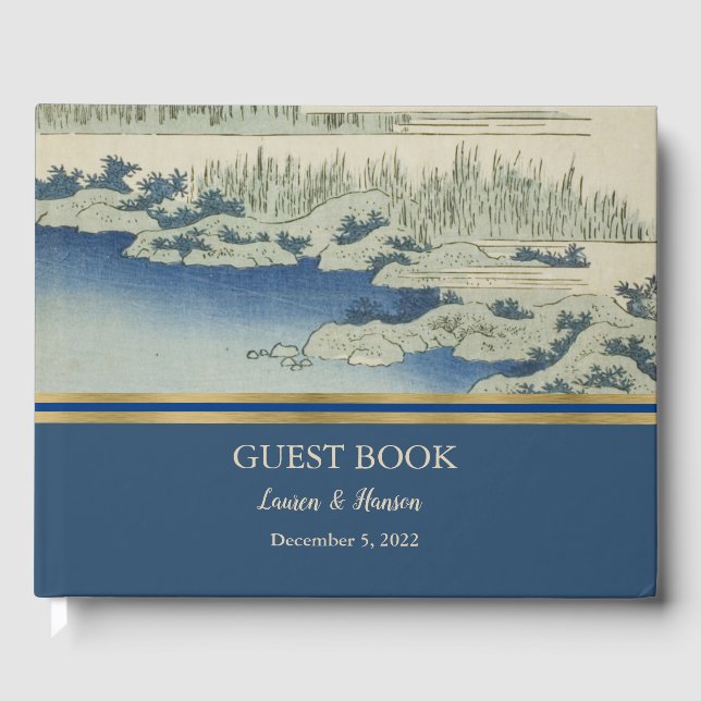 Vintage Japanese Art Guest Book (Front)