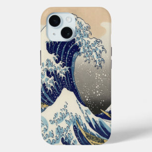 vintage japanese  art ocean landscape great wave iPhone 15 case