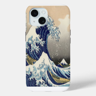 vintage japanese  art ocean landscape great wave iPhone 15 case