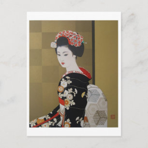 Vintage Japanese Art Postcard