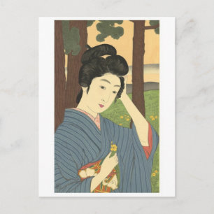 Vintage Japanese Art Postcard