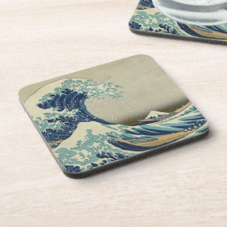 Vintage Japanese Art, The Great Wave by Hokusai Coaster