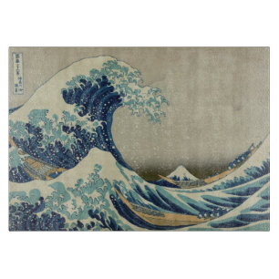 Vintage Japanese Art, The Great Wave by Hokusai Cutting Board