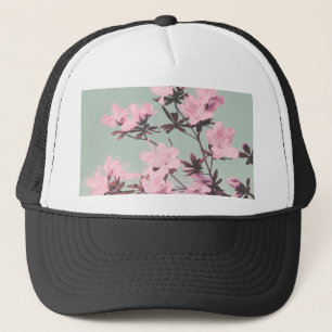 Vintage Japanese azaleas by Ogawa Kazumasa Trucker Hat