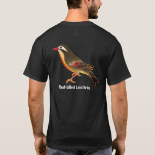 Vintage Japanese Bird Art Red-billed Leiothrix T-Shirt