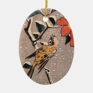 Vintage Japanese Bird Ornament