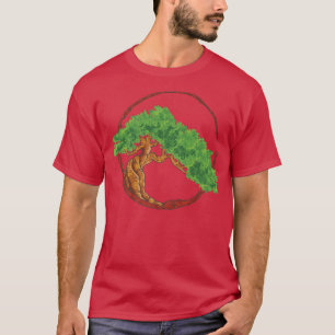 Vintage Japanese Bonsai Tree Sakura Graphic Art T-Shirt