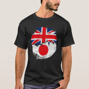 Vintage Japanese British Flag Roots Japan Distress T-Shirt