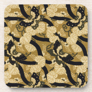 Vintage Japanese Butterfly G.A. Audsley Pattern Coaster