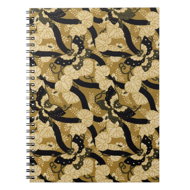 Vintage Japanese Butterfly G.A. Audsley Pattern Notebook (Front)