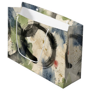 Vintage Japanese Calligraphy Art (3) Large Gift Bag