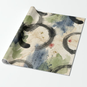 Vintage Japanese Calligraphy Art (3) Wrapping Paper