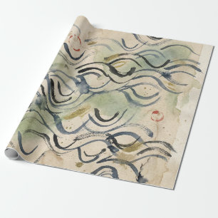 Vintage Japanese Calligraphy Art (6) Wrapping Paper