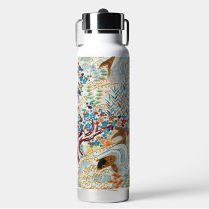 Vintage Japanese Carp and Running Water Bottle