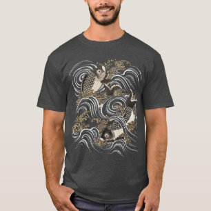 Vintage Japanese Carp In Waves T-Shirt