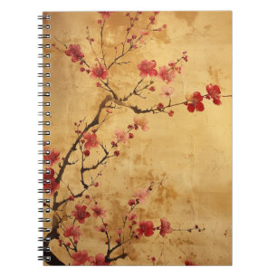 Vintage Japanese Cherry Blossom Notebook