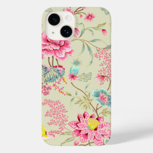 Vintage Japanese Chinoiserie Floral Bird Pattern Case-Mate iPhone 14 Case