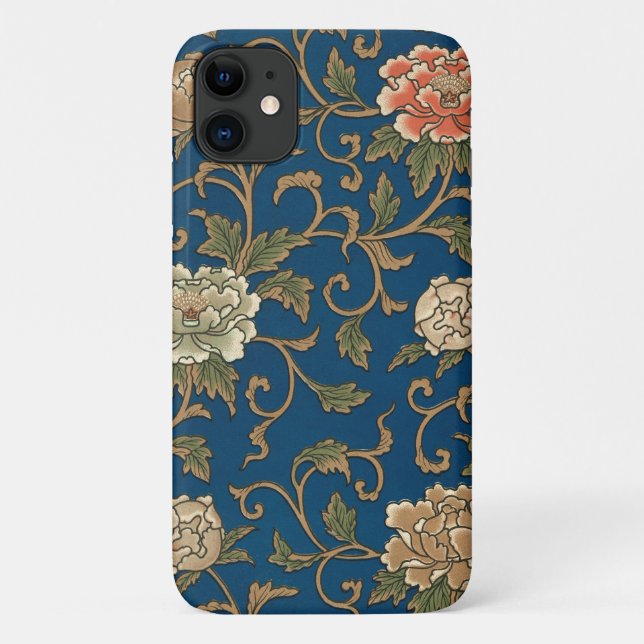 Vintage Japanese Chrysanthemum Print Case-Mate iPhone Case (Back)