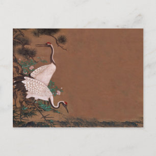 Vintage Japanese Cranes Wedding Invitations