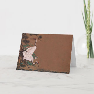 Vintage Japanese Cranes Wedding Invitations