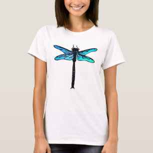 Vintage Japanese Dragonfly, turquoise blue T-Shirt