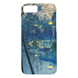 Vintage Japanese Evening in Blue iPhone 8/7 Case
