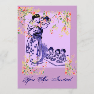 Vintage Japanese Fashions Invitation