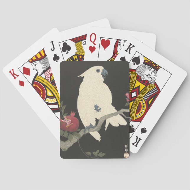 Vintage Japanese Fine Art | Cockatoo Playing Cards (Back)