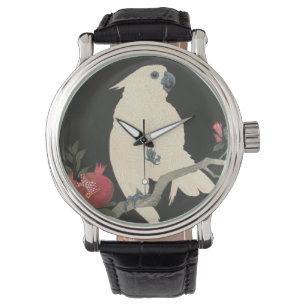 Vintage Japanese Fine Art Cockatoo Watch
